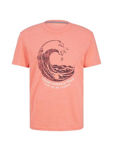printed grindle t-shirt - 29802/porcelain coral gr