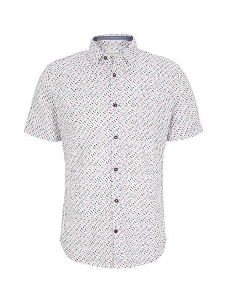 fitted printed shirt - 29635/white surfboard minim