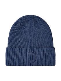 modern knitted hat, Dark Duck Blue