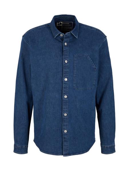 relaxed denim shirt - 10119/Used Mid Stone Blue De