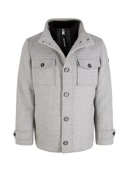 wool jacket 2 in 1 - 30507/light stone grey wool t