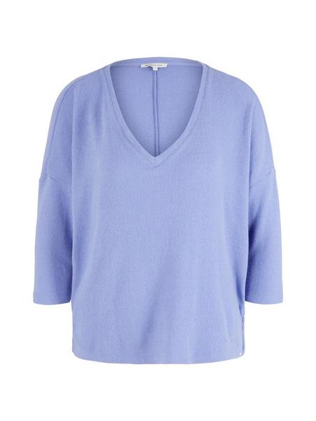 loose v-neck t-shirt - 30029/calm lavender