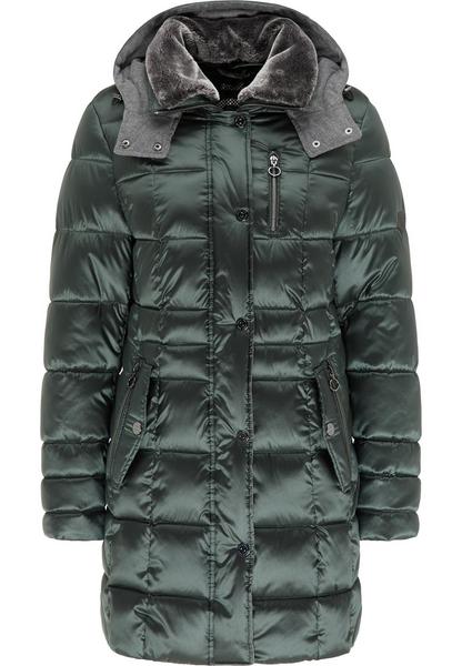 Jacke Down Free mit Kapuze und Webpelzkragen