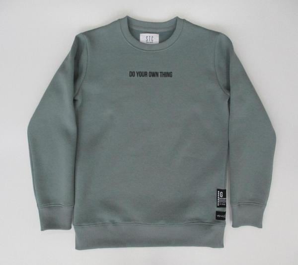 Kn.-Sweatshirt - 504/DUSTY GREEN