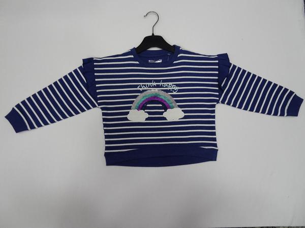 Md.-Sweatshirt - 611/INDIGO MEL.-STR.