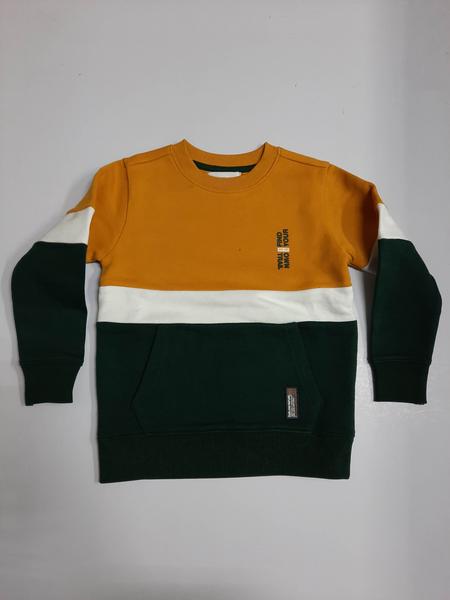 Kn.-Sweatshirt - 304/MUSTARD