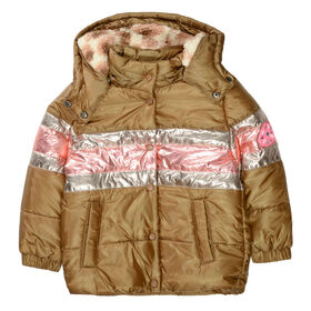 JETTE Jacke mit gemustertem Teddy-Fell