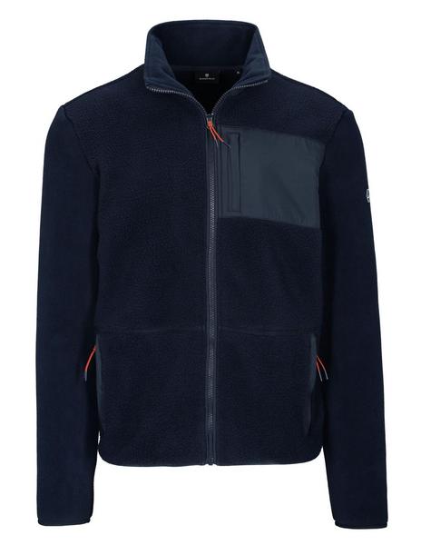 Fleece Cardigan - 606/BLUE NAVY