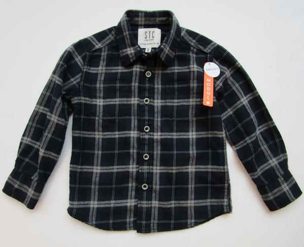 Kn.-Karo-Hemd - 616/DARK NAVY-KARO