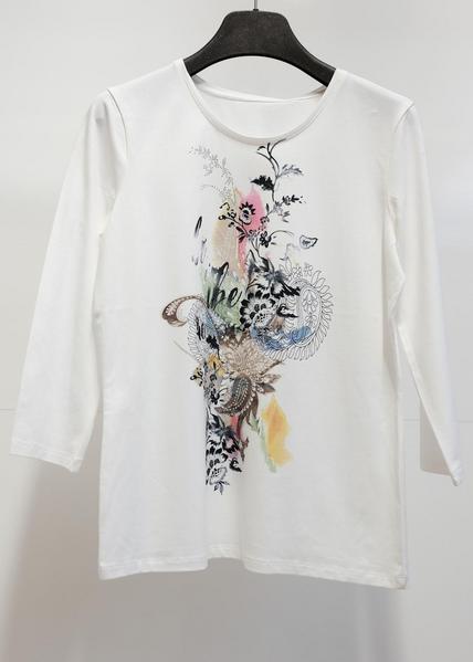 Rdh.-Shirt, 3/4 Arm, Druck