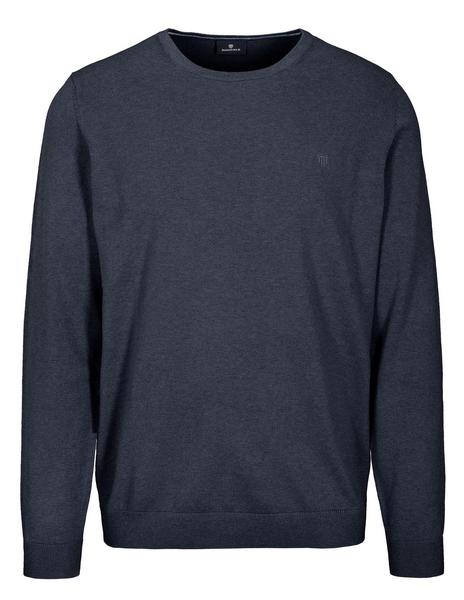 Rundhals Pullover - 609/BLUE NAVY MEL.