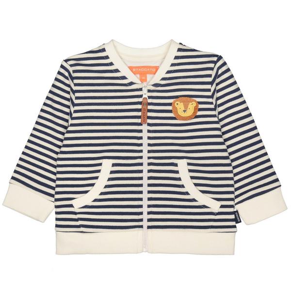 Kn.-Sweatjacke - 610/MARINE STR.