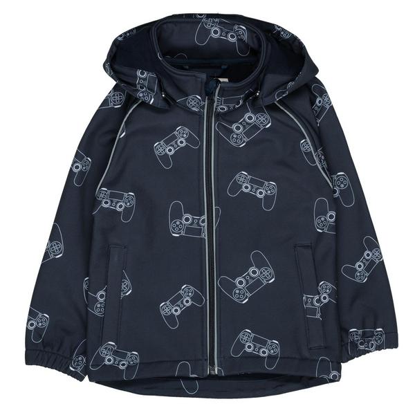 Kn.-Softshelljacke - 614/DARK NAVY-AOP