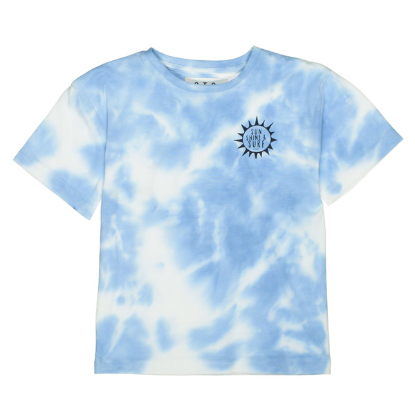 Kn.-T-Shirt,Batik oversized - 620/BRIGHT SKY-BATIK