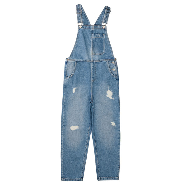 Md.-Jeans-Latzhose - 642/MID BLUE DENIM