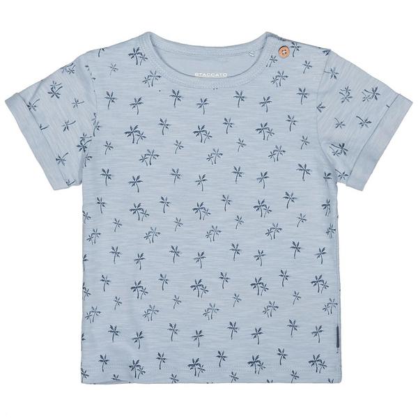 Kn.-T-Shirt - 607/MID BLUE AOP