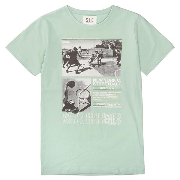 Kn.-T-Shirt, SLIM - 508/DARK MINT