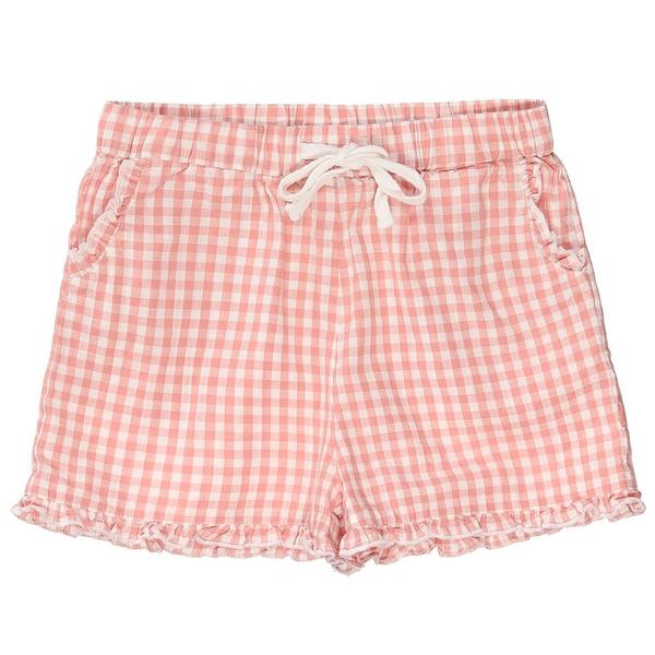 Md.-Shorts - 409/DARK PEACH CHECK