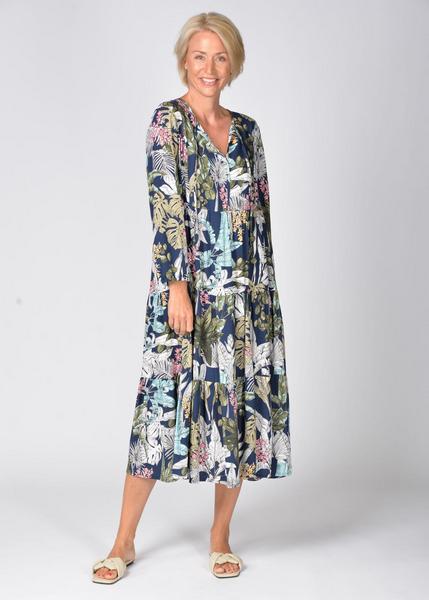 Druckkleid - 619/MARINE COMBO