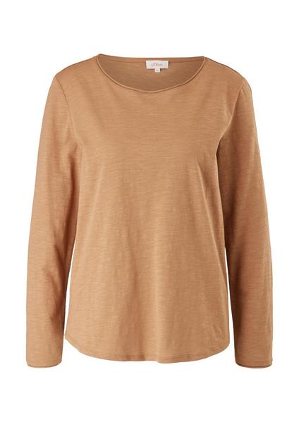 T-Shirt langarm - 8469/caramel