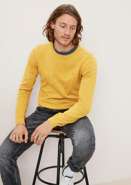Pullover langarm - 1554/mustard