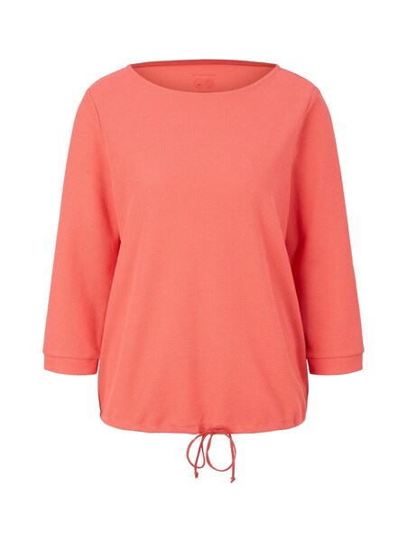 T-shirt waffle structure - 12230/Smooth Papaya Red