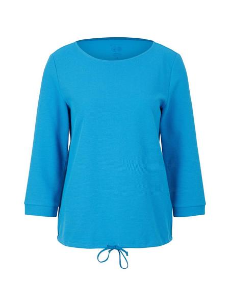 T-shirt waffle structure - 30095/sublime teal blue