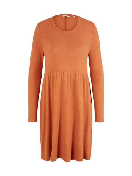 mini cozy dress - 30345/rusty amber melange