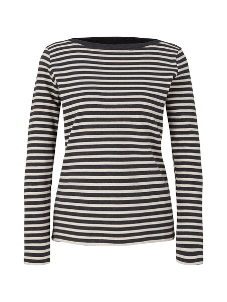 interlock with contrast neck - 30611/grey beige st