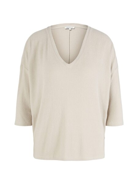 loose v-neck t-shirt - 30026/cloud grey