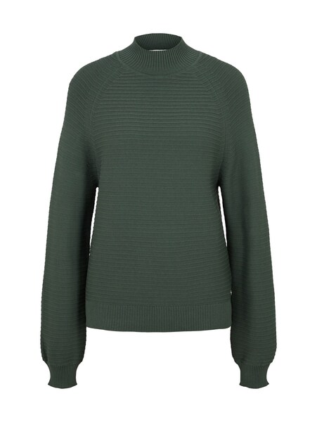 ottoman knit pullover - 19643/green dust