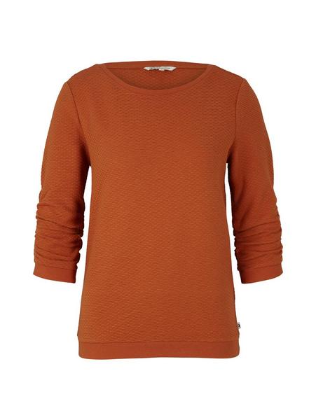 structured sweat - 30027/rusty amber