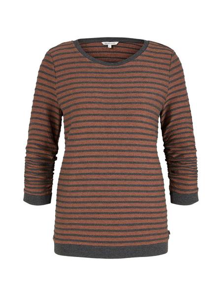 striped jacquard sweat - 30606/grey amber structur