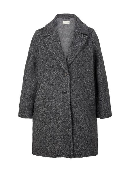 boucle coat - 30281/evident anthracite melang