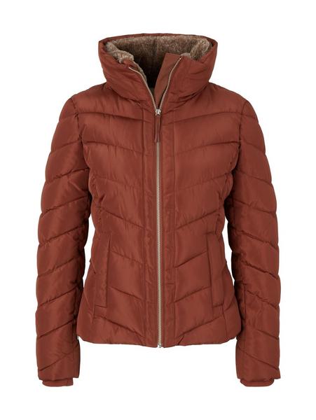 short winter puffer jacket - 30041/grounded brown