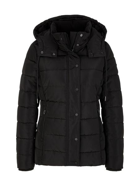 signature puffer jacket - 14482/deep black