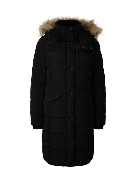 signature puffer coat - 14482/deep black