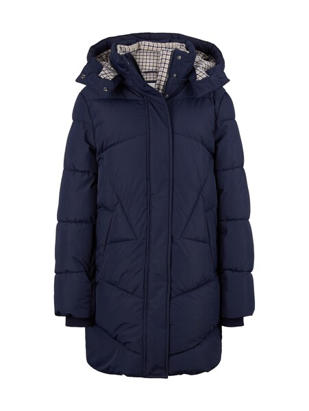 fabric mix puffer coat - 30025/navy midnight blue