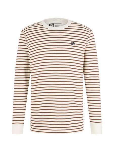 striped longsleeve t-shirt - 30332/brown creme yd