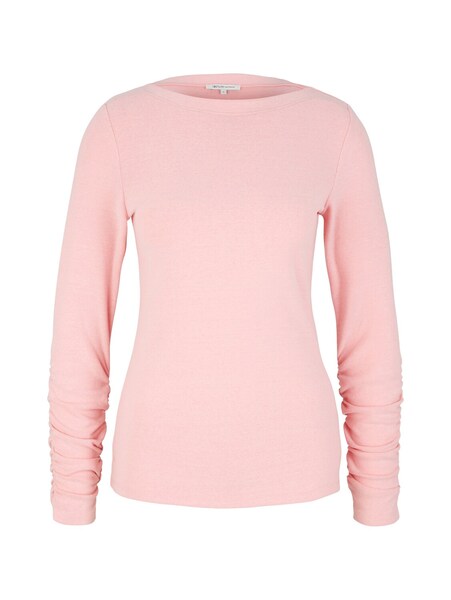 cozy longsleeve with gathering - 30374/soft pink m