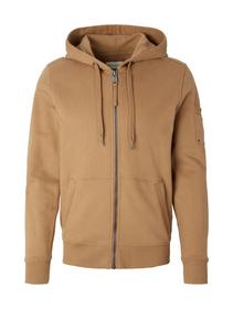 hoodie jacket with details - 15078/Otter Brown