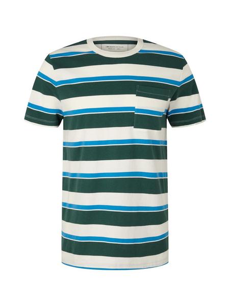 striped t-shirt - 30836/green multi thin bold str