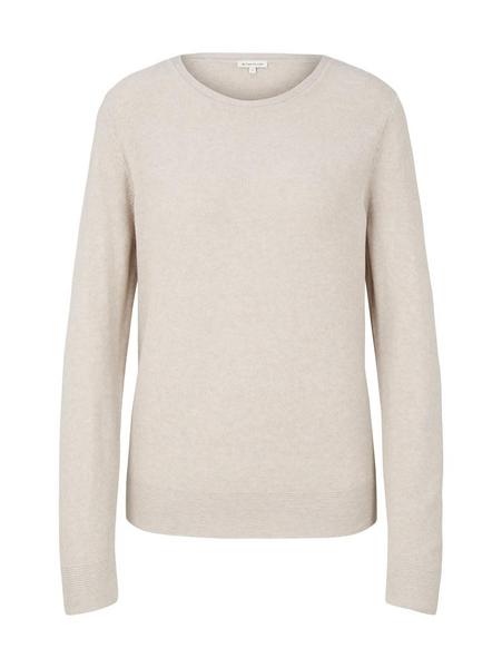 Strickpullover mit Rundhalsausschnitt