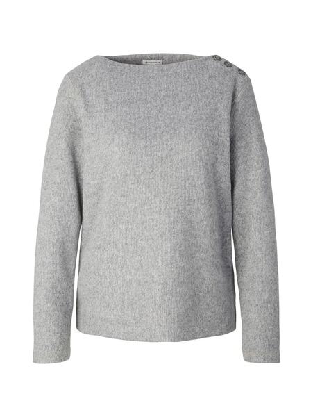 cozy rib Sweatshirt - 30282/concrete grey melange