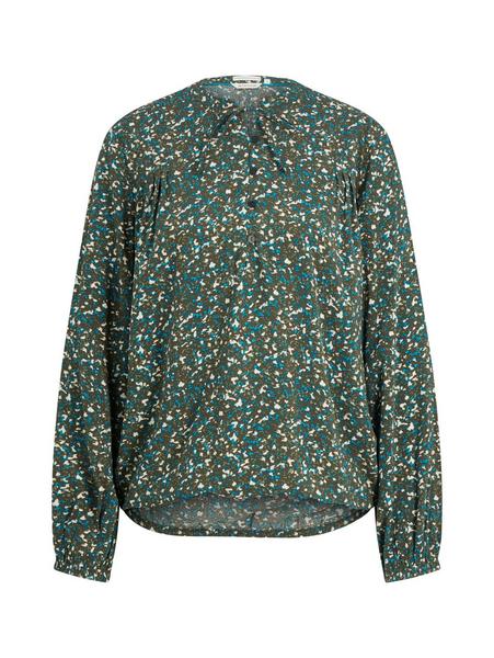 blouse with pintucks - 30665/abstract minimal desi