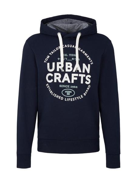 printed hoodie - 10668/sky captain blue