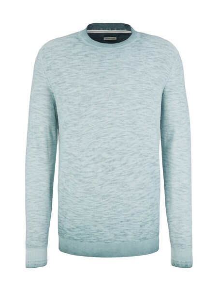 washed crewneck knitter - 30105/deep bluish green