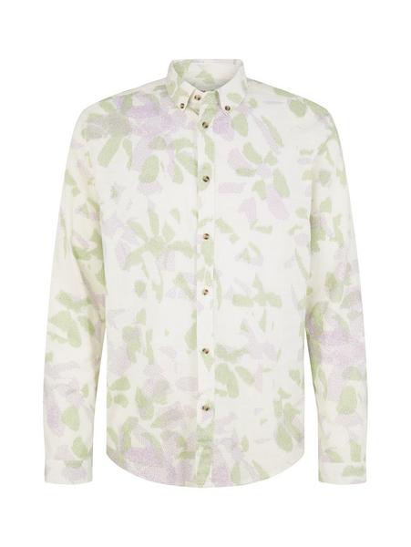 relaxed printed shirt - 31335/light abstract flowe