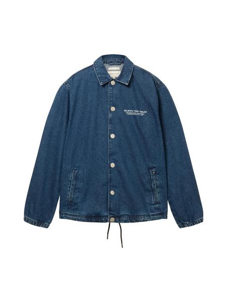 denim coach jacket - 10113/Clean Mid Stone Blue De