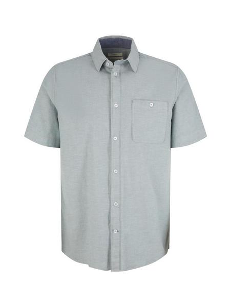 stretch oxford shirt - 31198/bluish green chambray